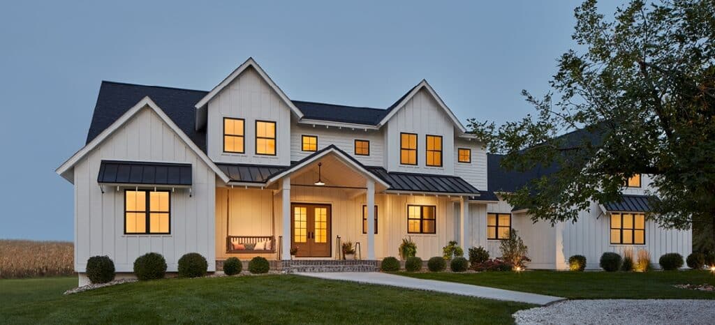 double hung window on traditional style home